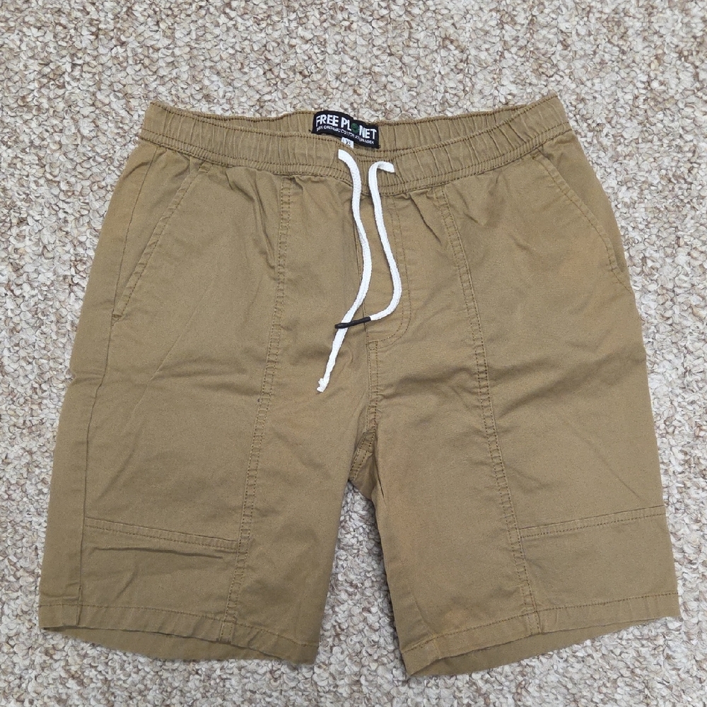 Free Planet Men's Tan Athletic Shorts